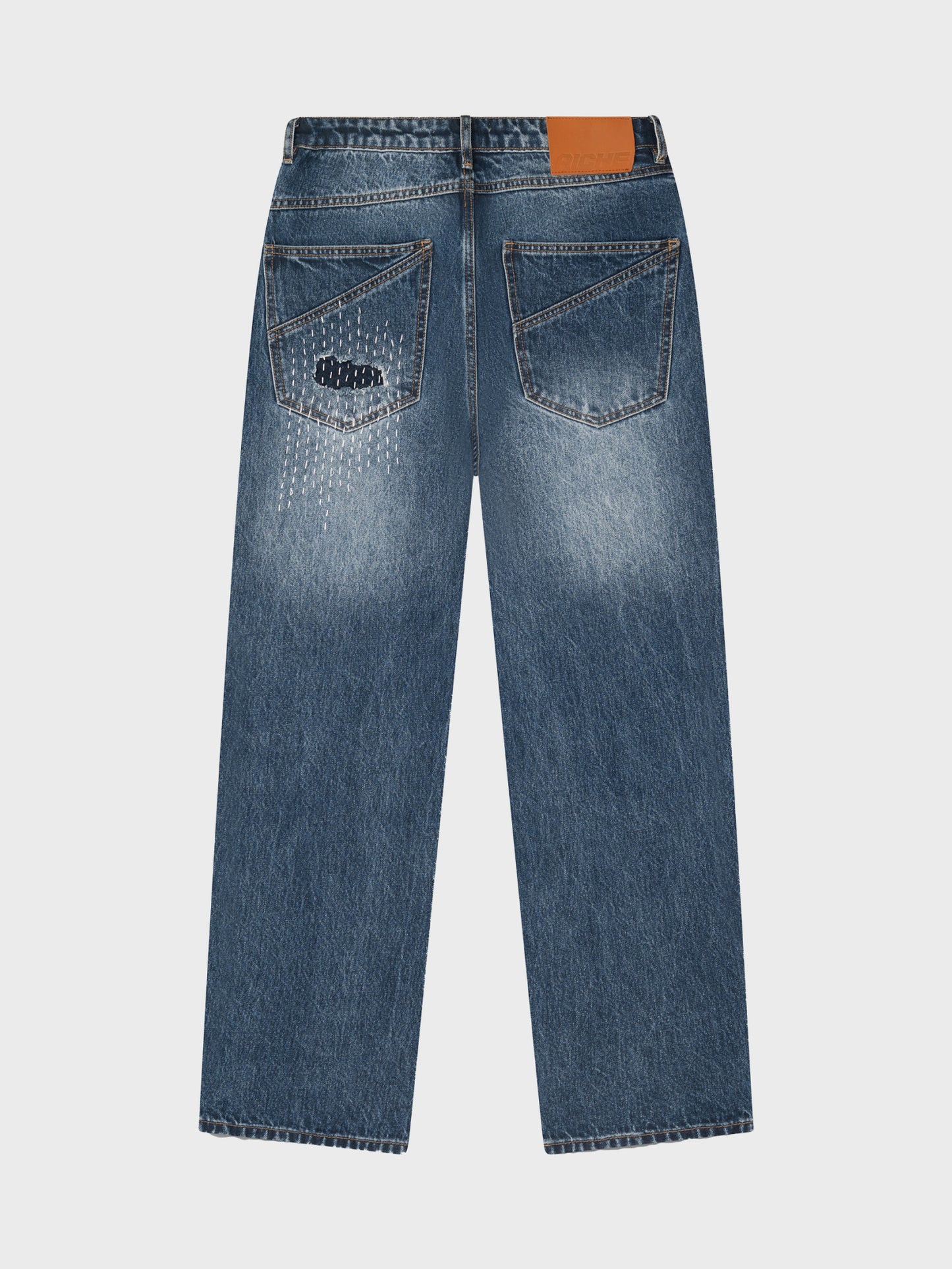 Sashiko Repair Denim Jeans — back