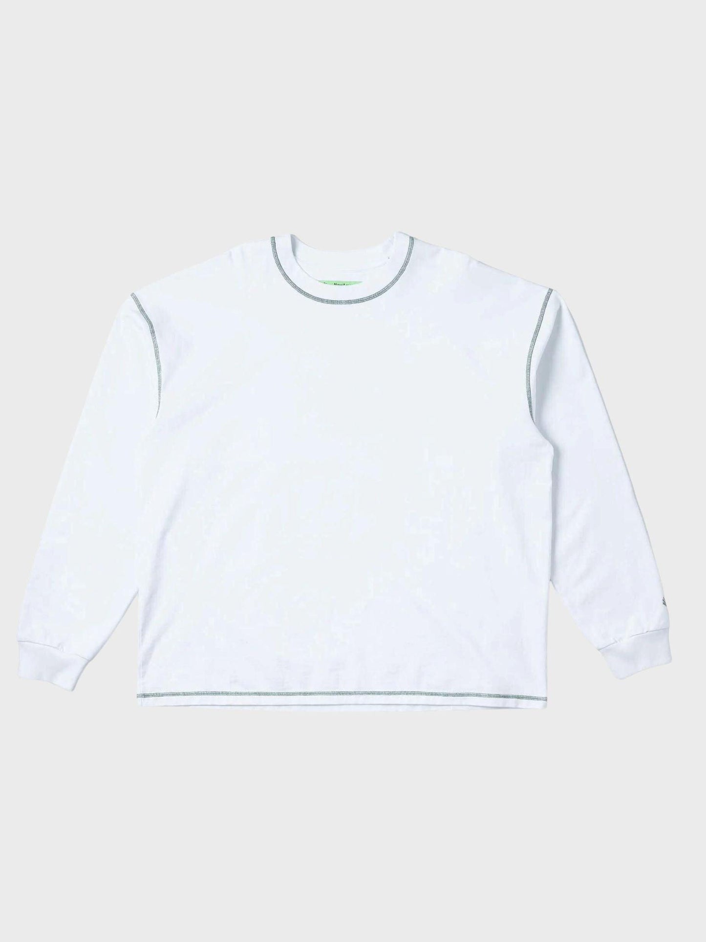 New Amsterdam Surf Association Contrast Longsleeve in Wit/Groen