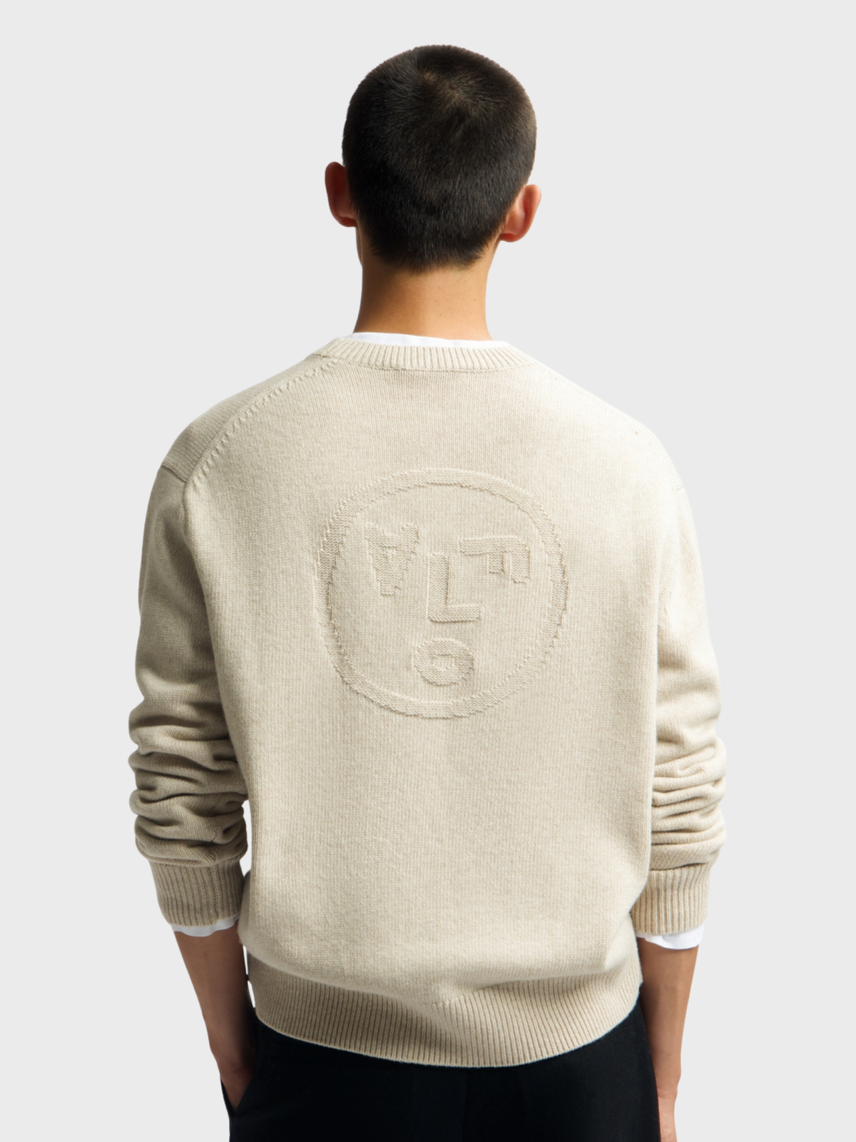 Face Knitted Crewneck