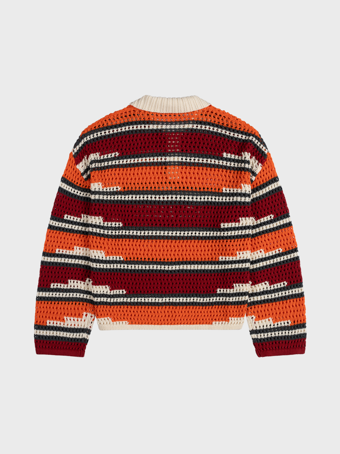 Kente Stripe Knit Polo