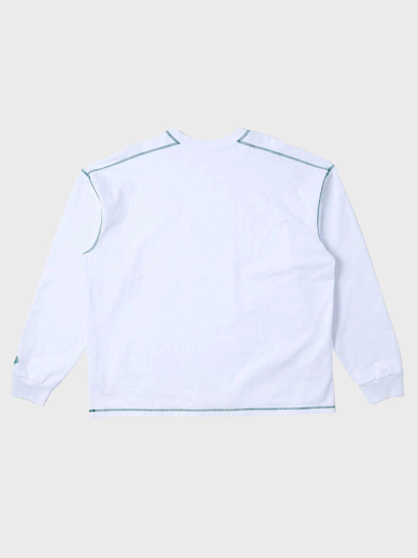 New Amsterdam Surf Association Contrast Longsleeve in Wit/Groen