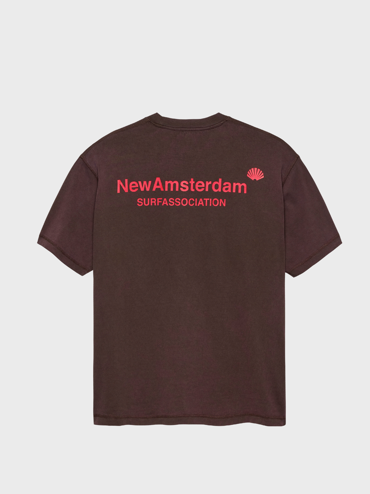 Logo Tee Walnut/Deep Red