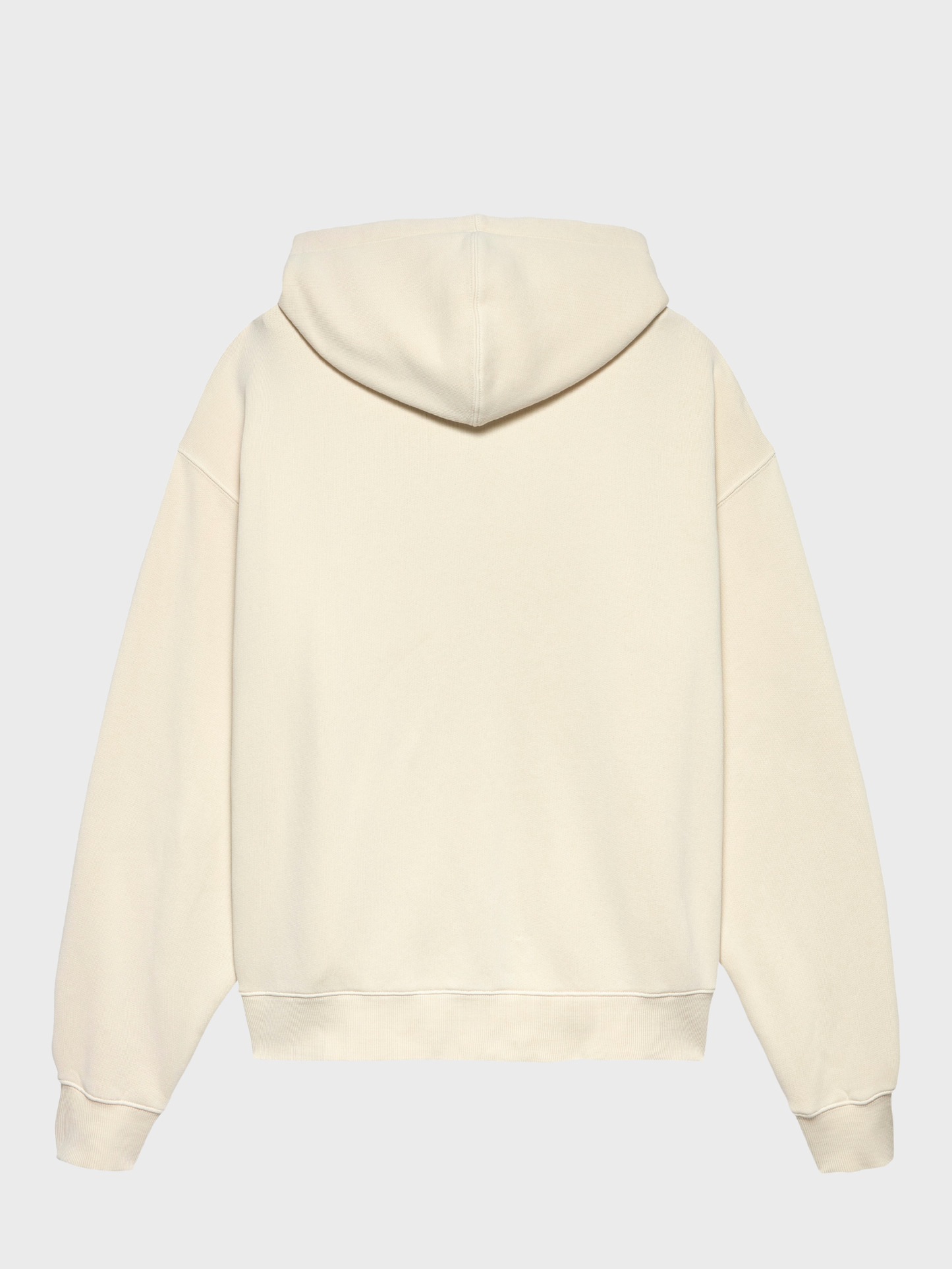 Logo Zip Hoodie Ecru/White