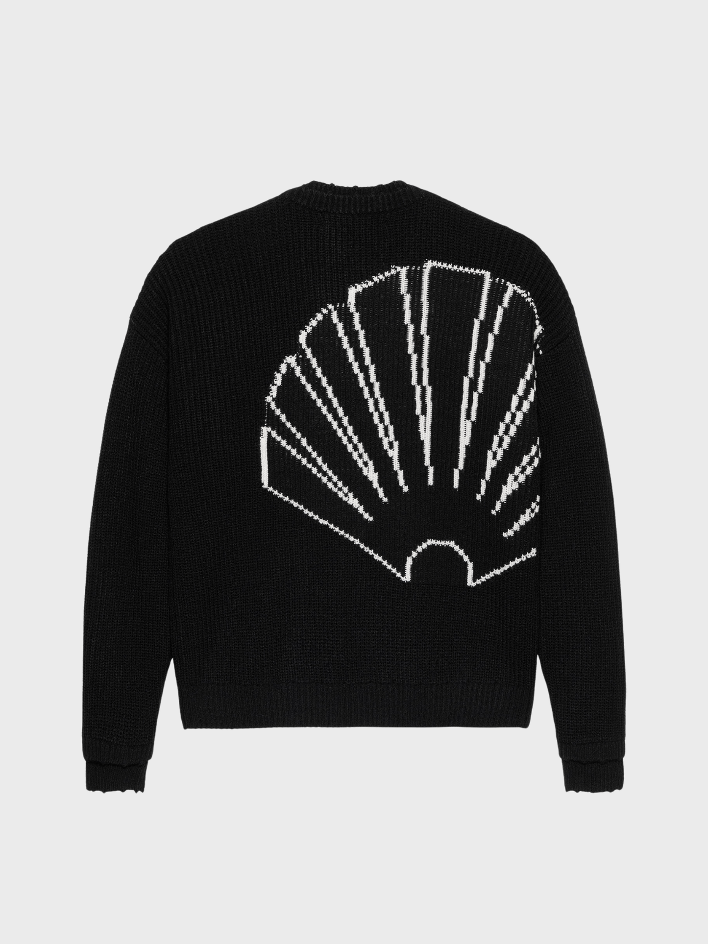 Logo Knit Raw Edge