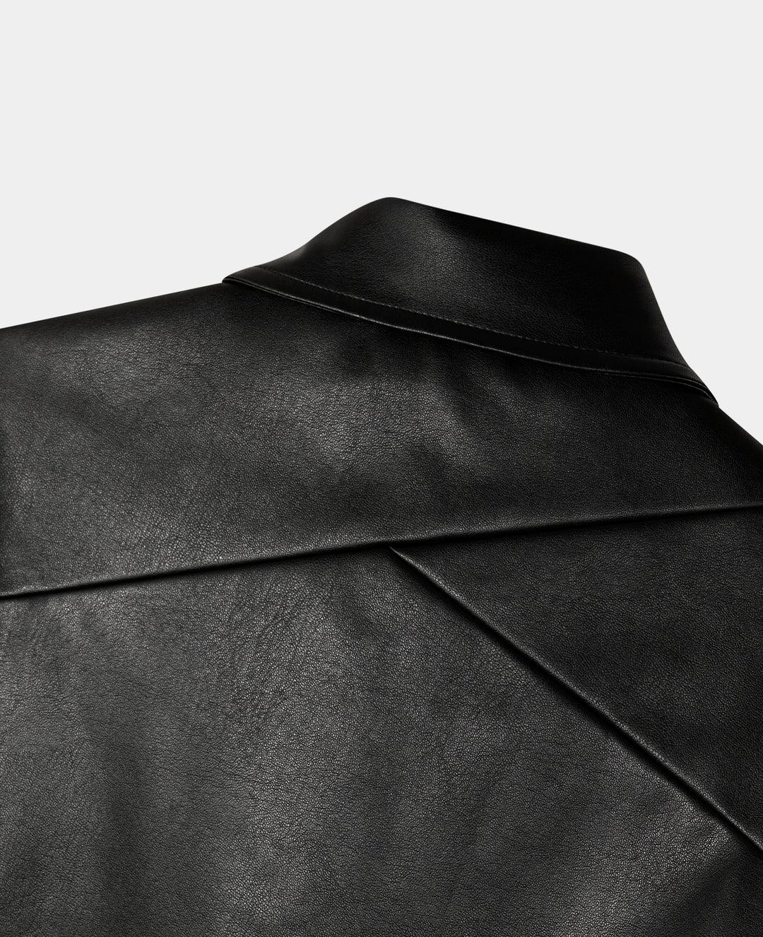 Vegan Leather Jacket - Throw.Store