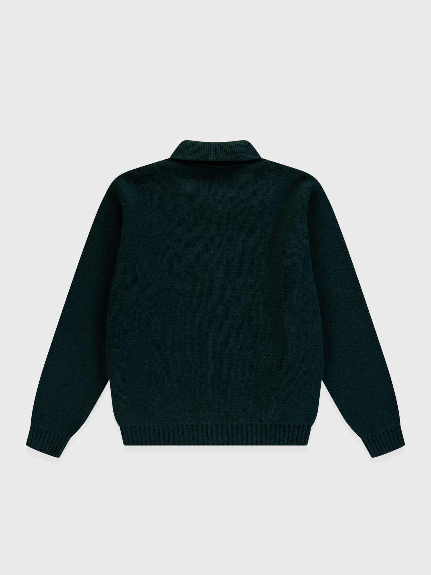 Arte Antwerp Cable Knit Zip Cardigan in groen, achterkant