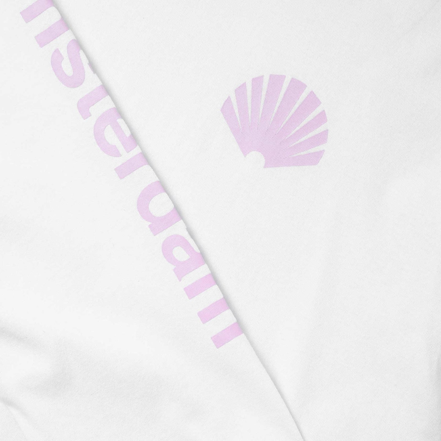 New Amsterdam Surf Association Logo Longsleeve in Wit/Lichtroze