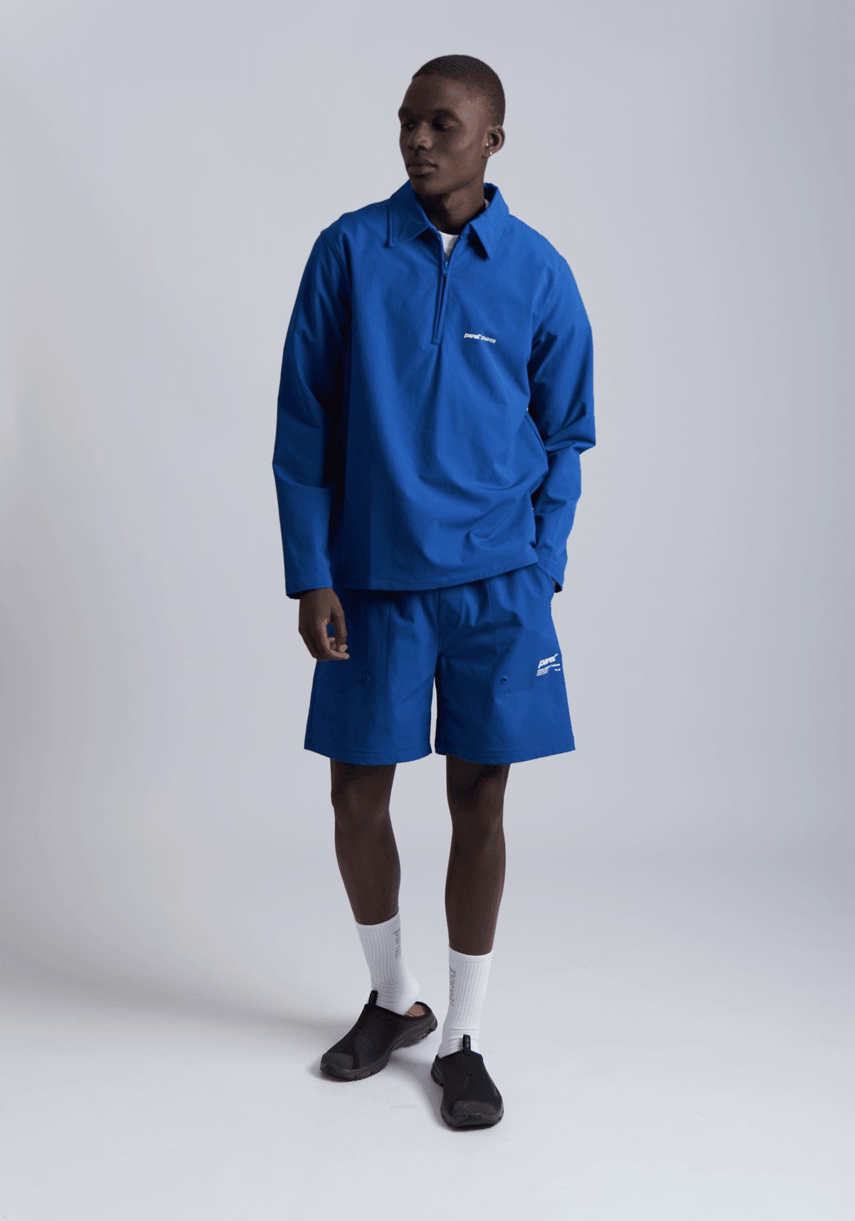 Prespa Quarter Zip - Cobalt Blue - Throw.Store