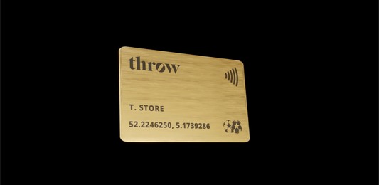 De Nieuwe Metal Gold Gift Card van Throw Store