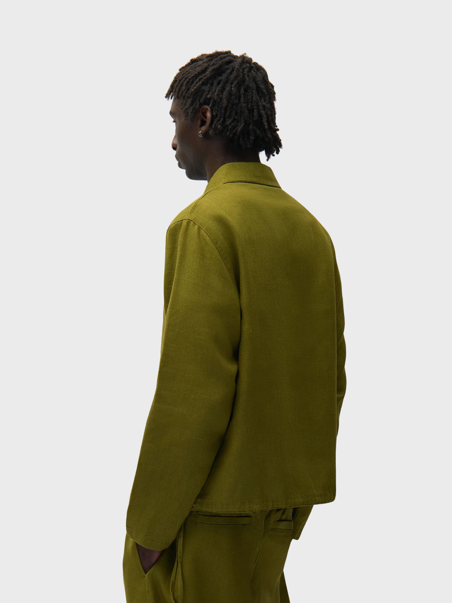 Linen Quarter Zip Pullover