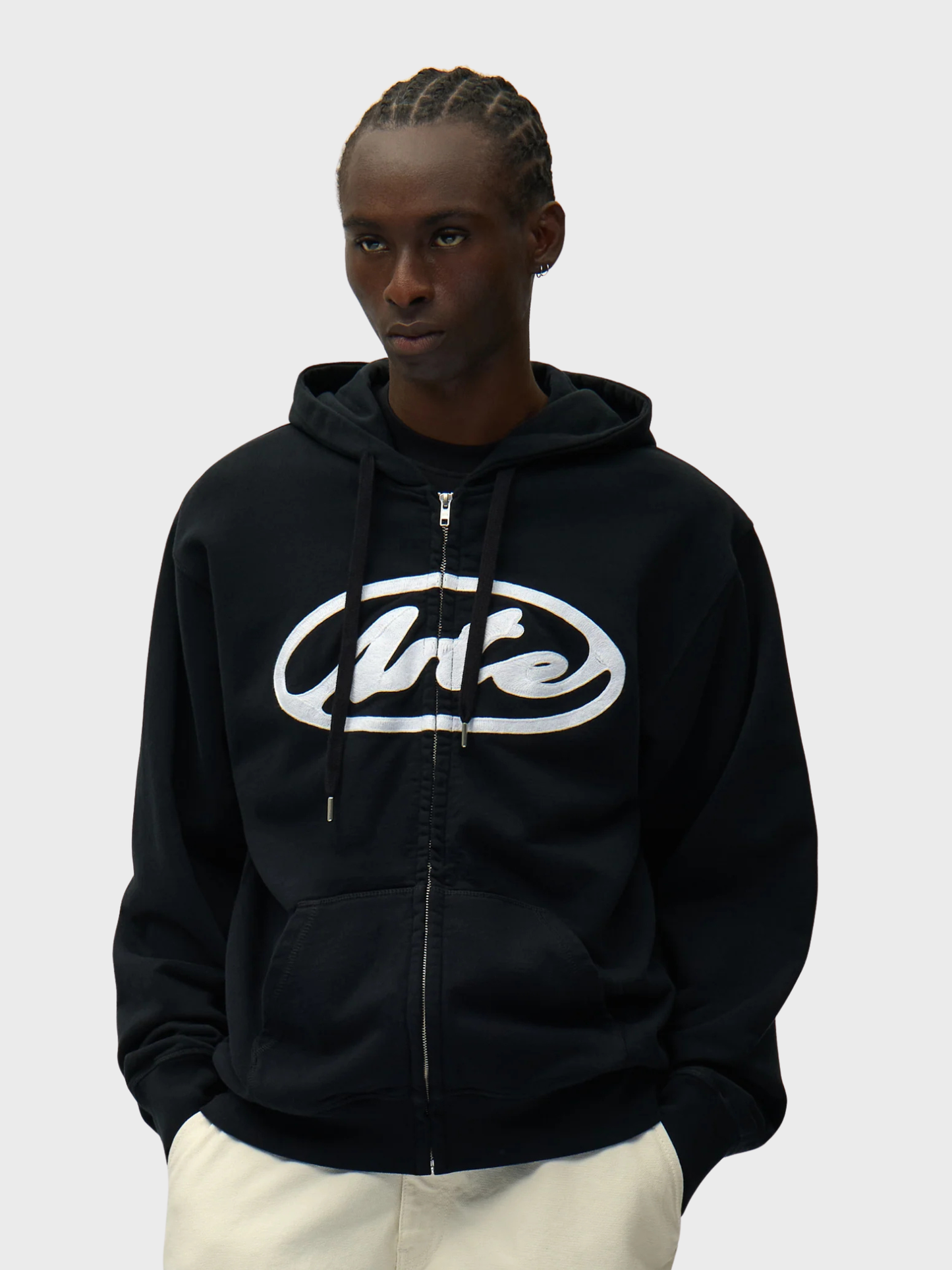 Circle Logo Zip Hoodie