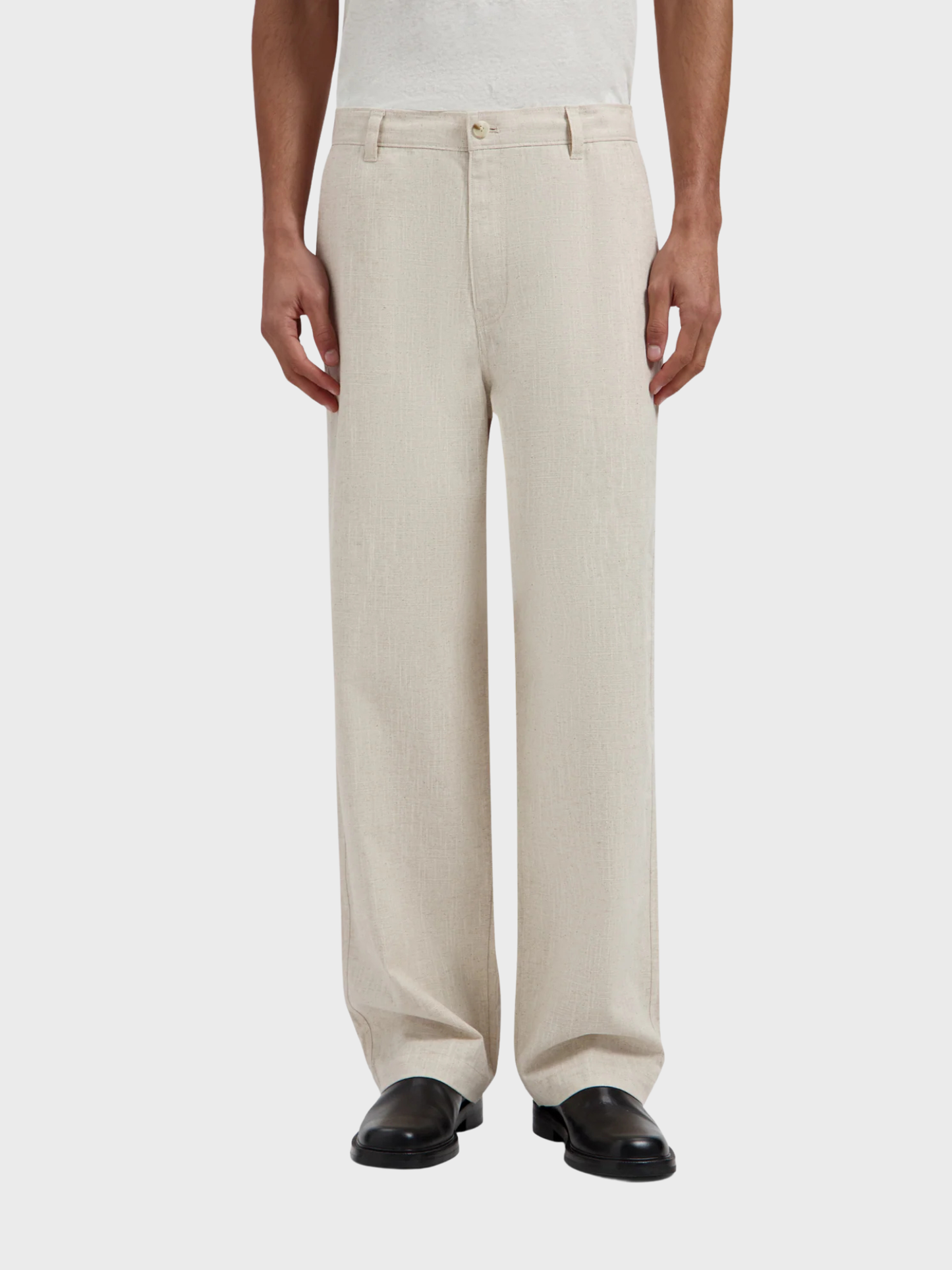 Linen Barrel Leg Pants