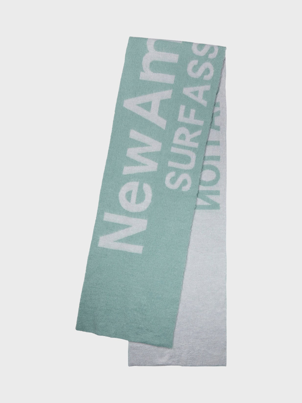 Fuzzy Name Scarf — front