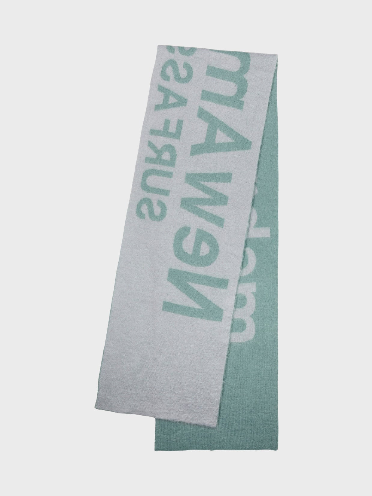 Fuzzy Name Scarf — detail