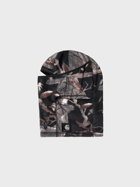 Carhartt WIP Blevin Mask — Camo Feather Tree / Black