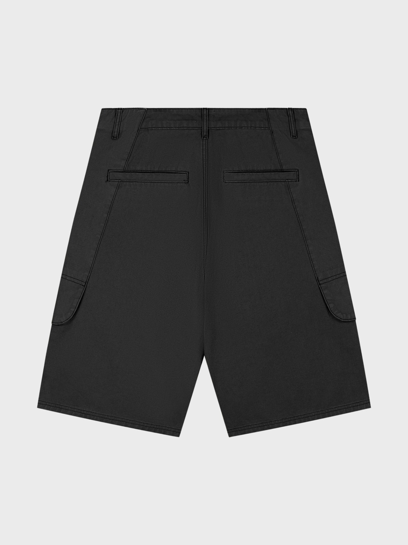 Canvas Cargo Shorts — back