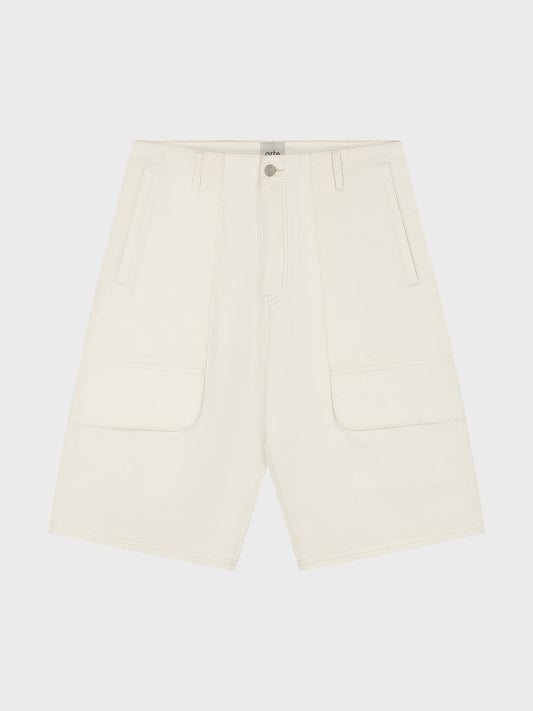 Canvas Cargo Shorts — front