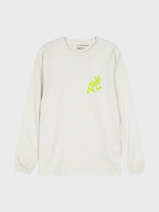 Running Man L/S Tee Pigment Dyed — front