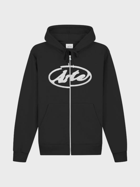 Circle Logo Zip Hoodie — front