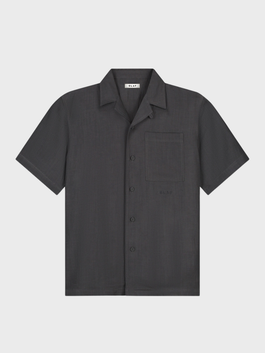 Linen Blend Ss Shirt