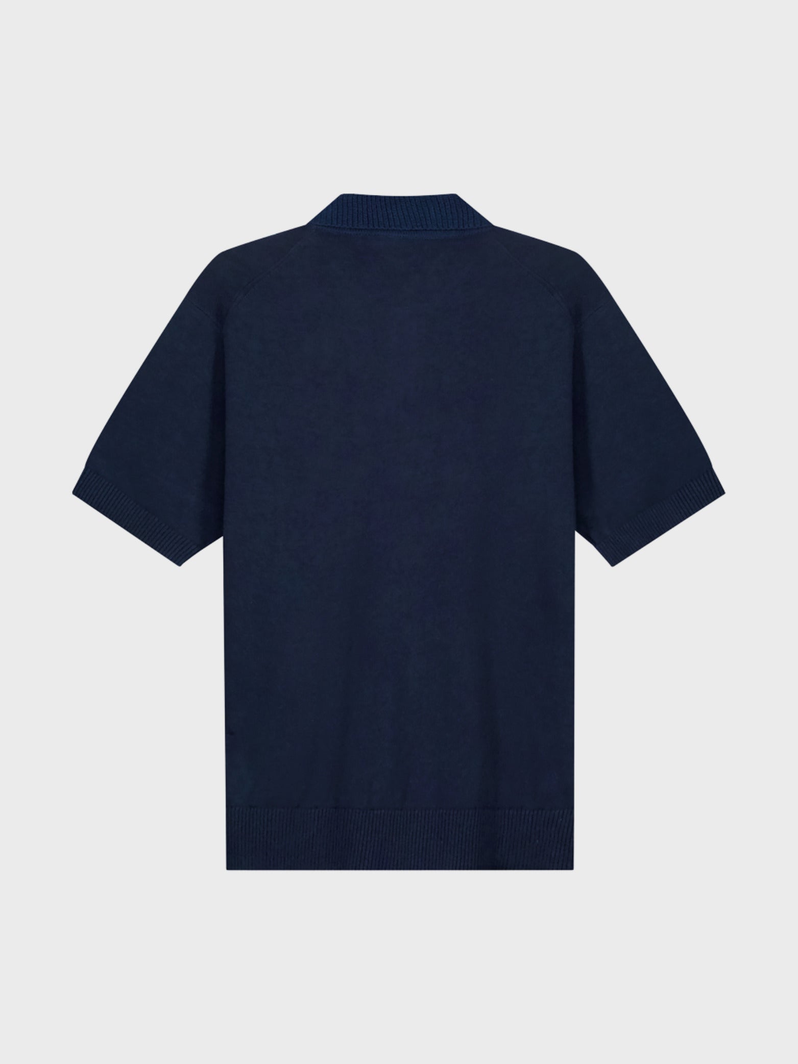 Linen Knitted Ss Polo — back