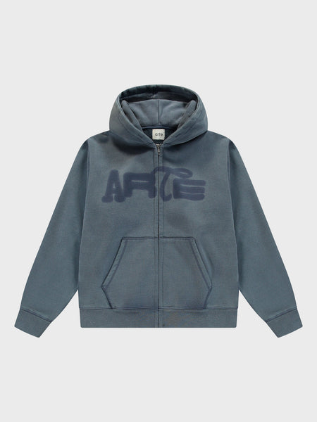 Stencil Sunfade Zip Hoodie — front