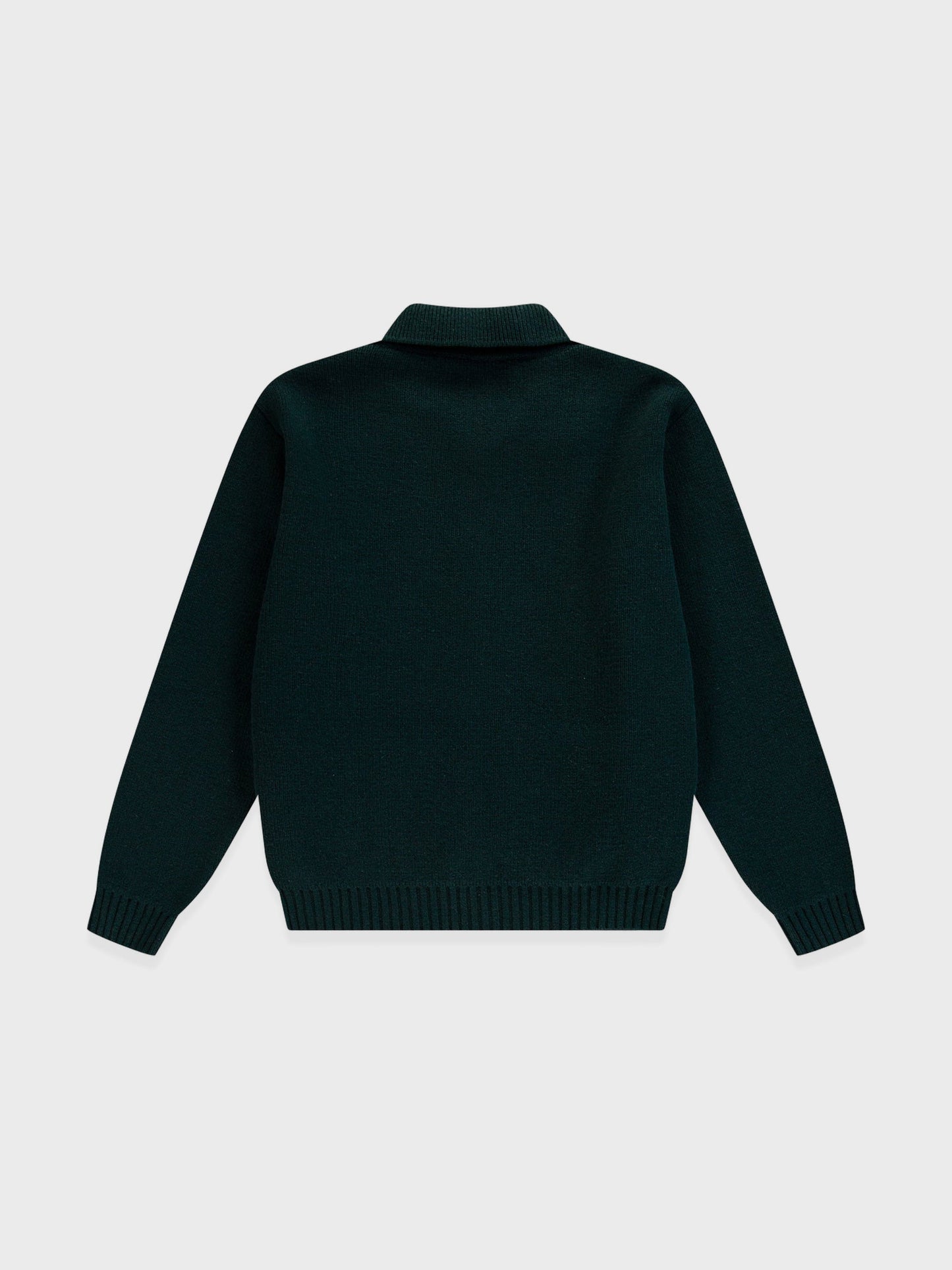 Cable Knit Zip Cardigan — back