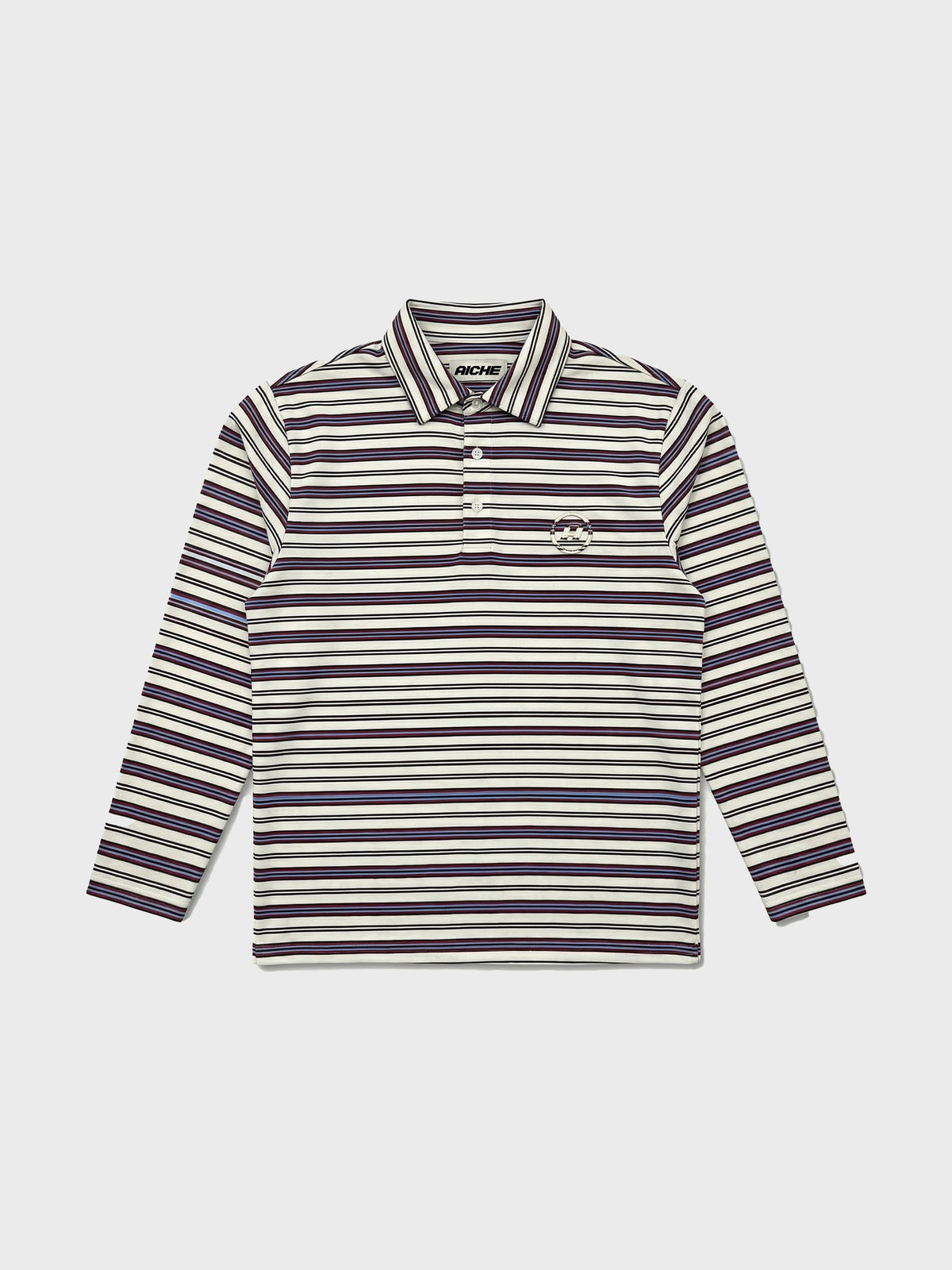 Contrast Longsleeve Polo — front