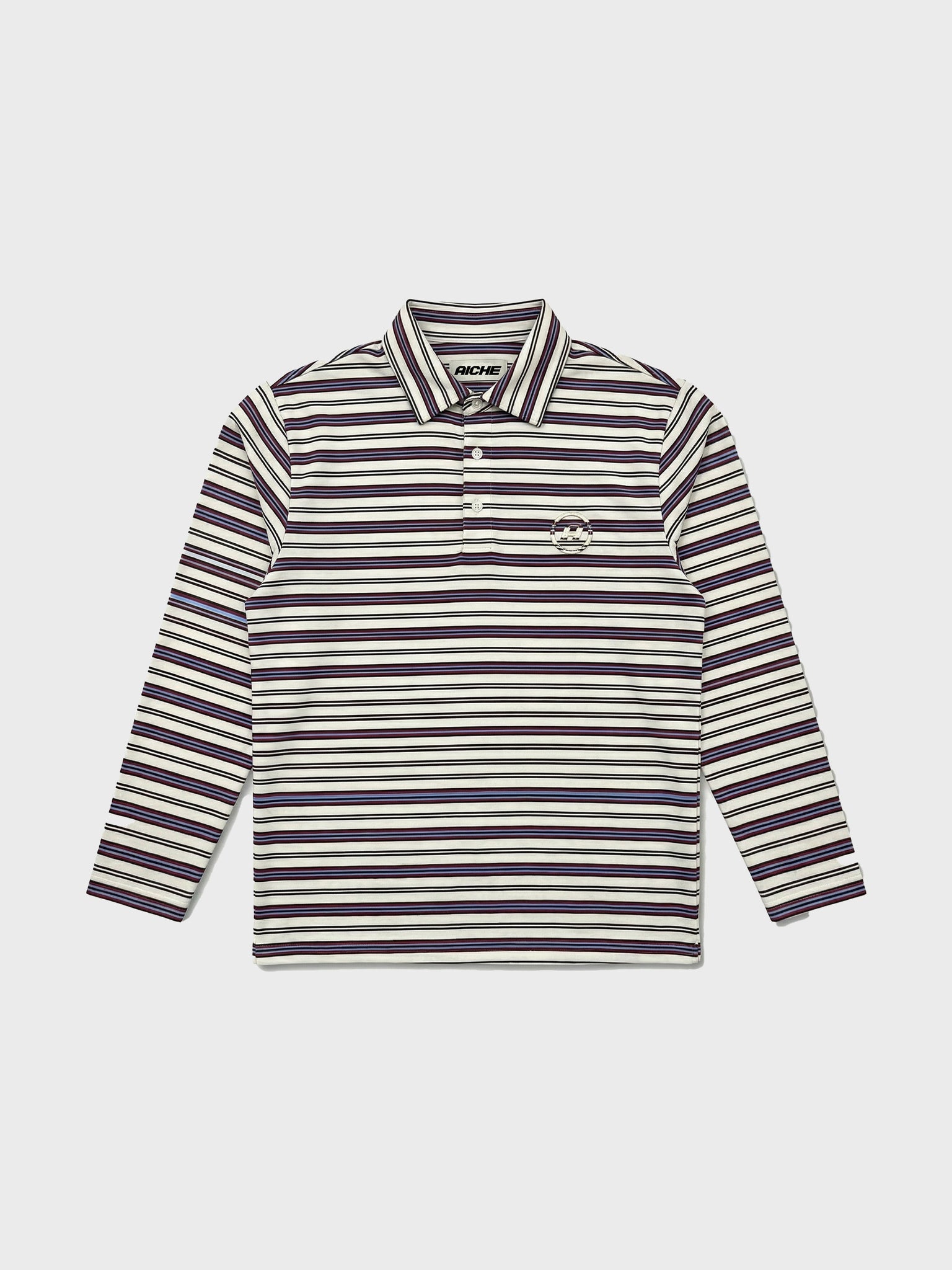 Contrast Longsleeve Polo — front