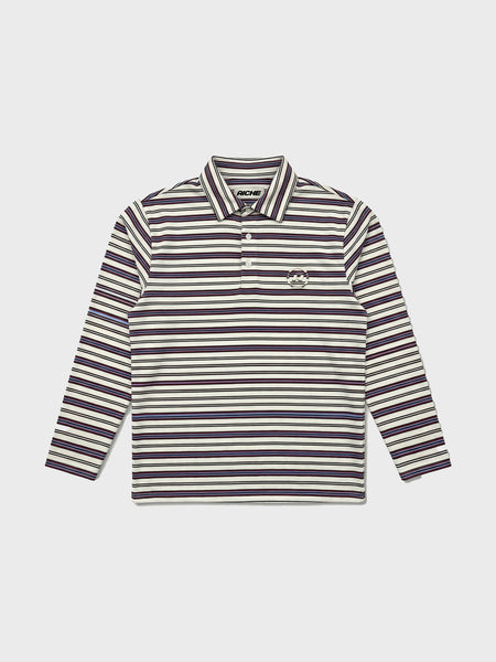 Contrast Longsleeve Polo — front