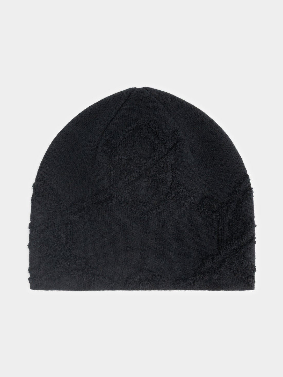 Textured Shield Skull Cap Beanie — front