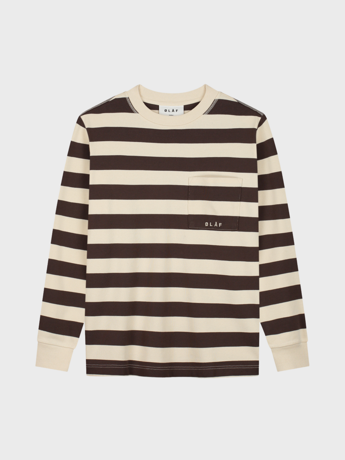 Striped Rib Crewneck