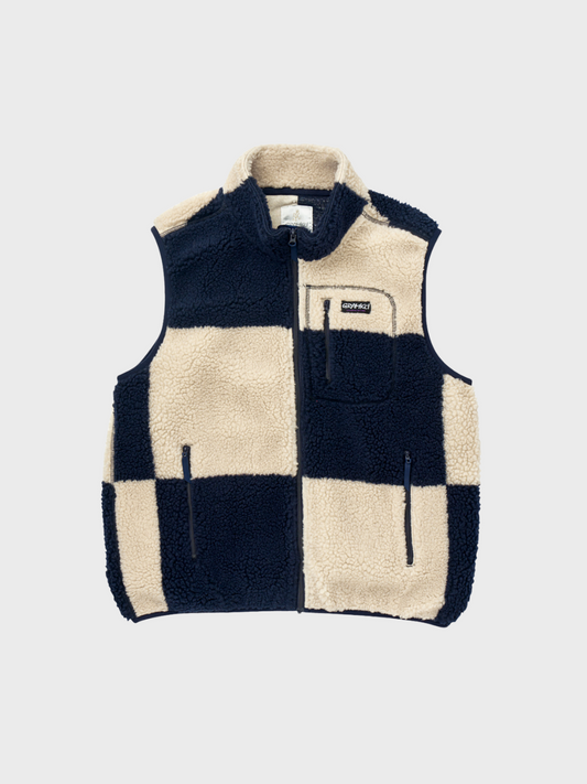 Checkered Sherpa Vest