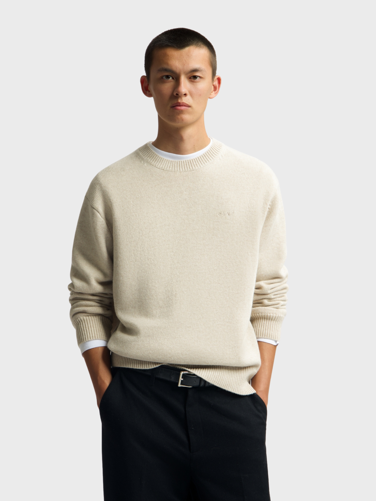 Face Knitted Crewneck