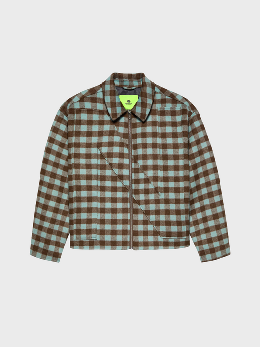 Wool Check Overshirt