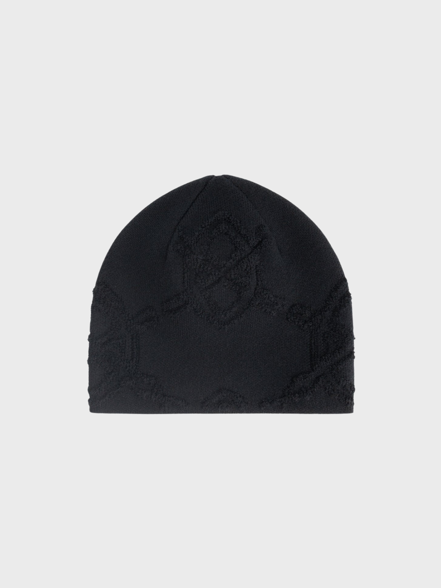 Textured Shield Skull Cap Beanie
