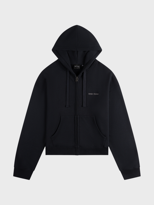 Boxy Zip Up Hoodie