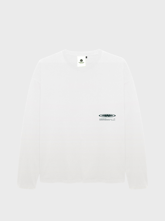 Shaper Longsleeve Overdyed White