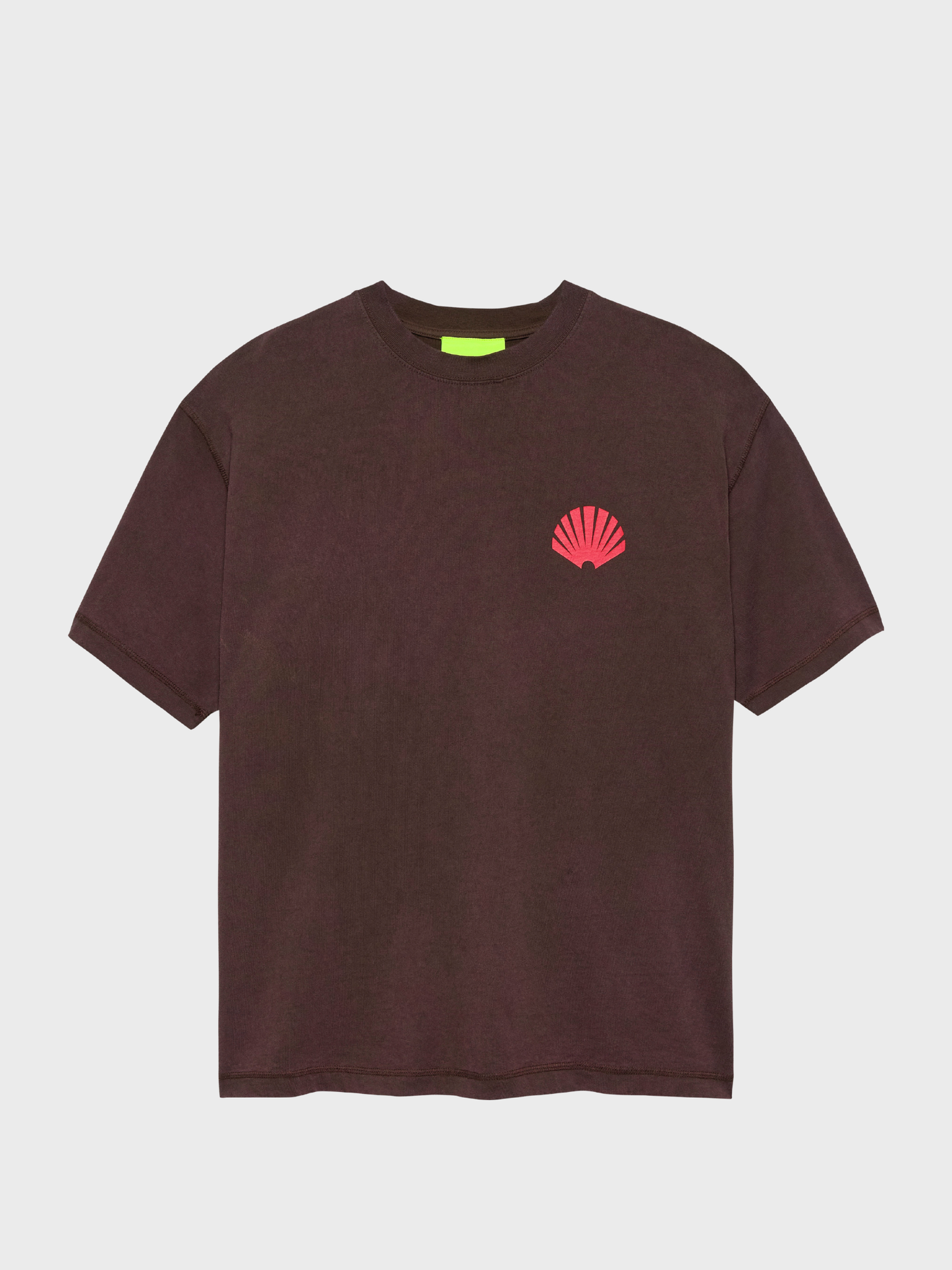 Logo Tee Walnut/Deep Red