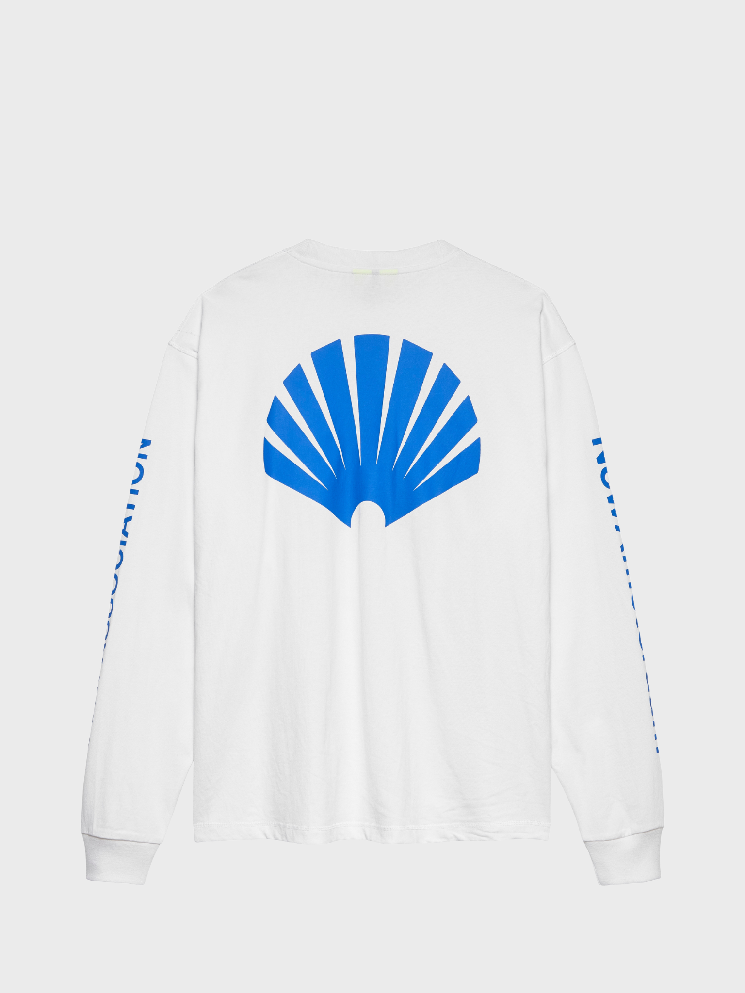 New Amsterdam Surf Association Logo Longsleeve wit met kobalt achterkant