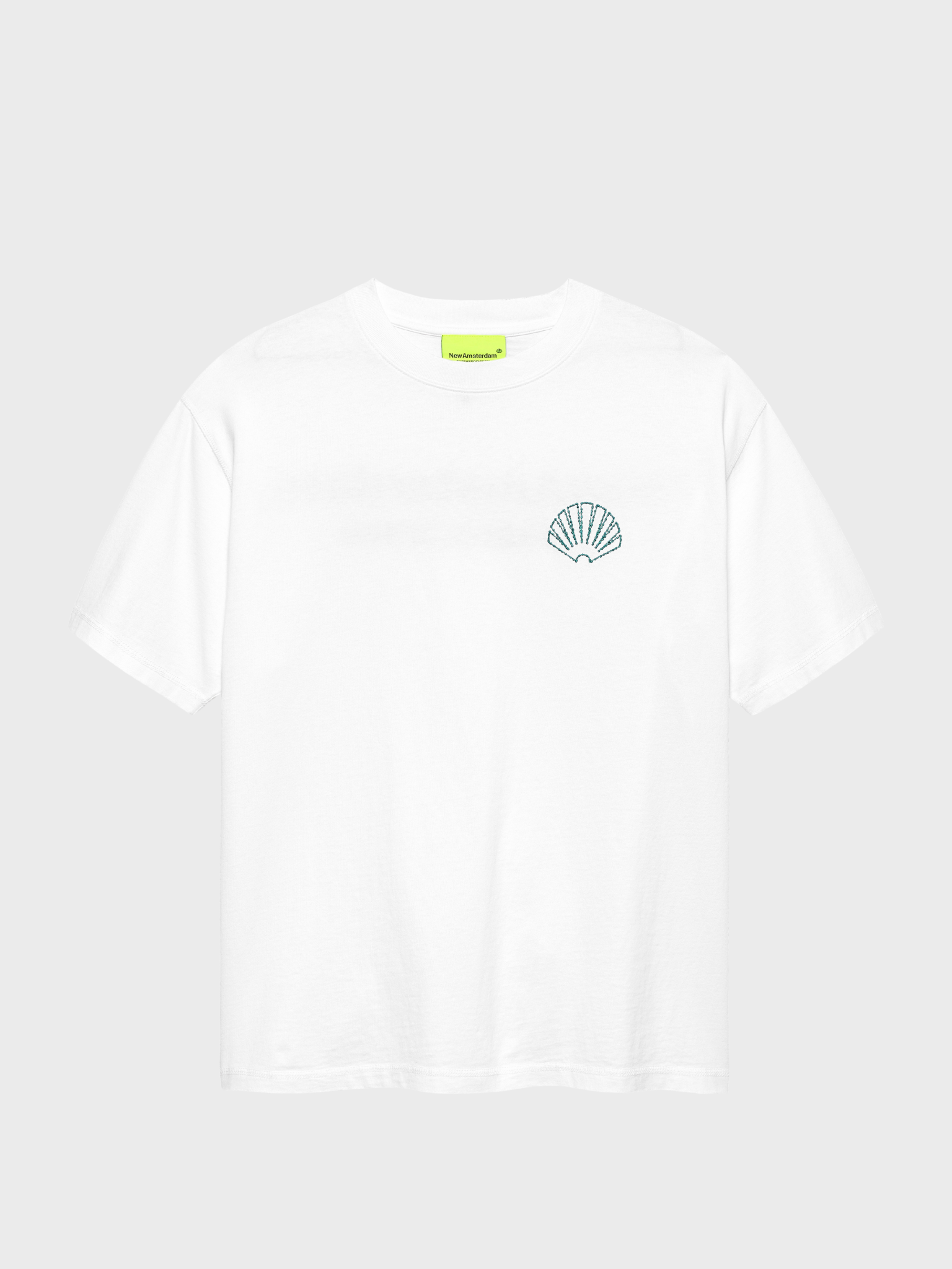Logo Tee + White/Sea Green