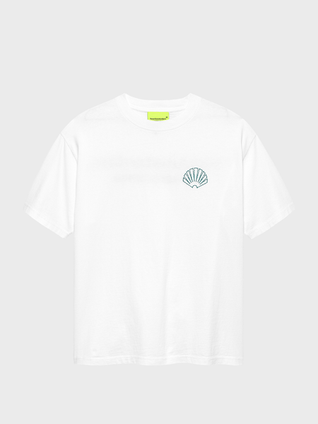 Logo Tee + White/Sea Green