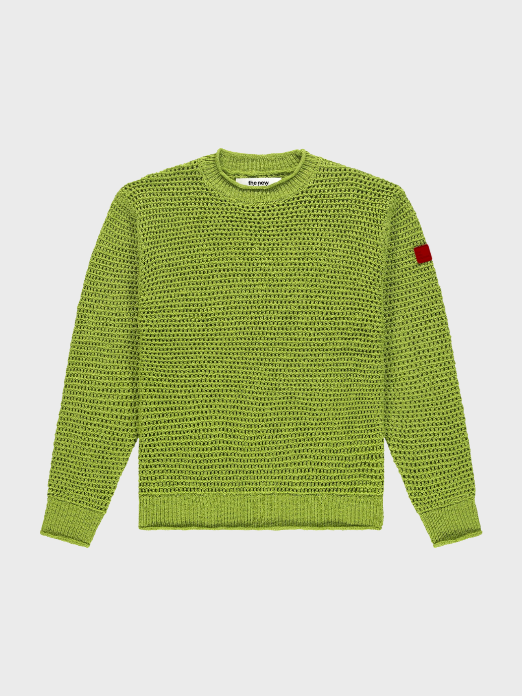 Open Knit Crewneck Light Snub