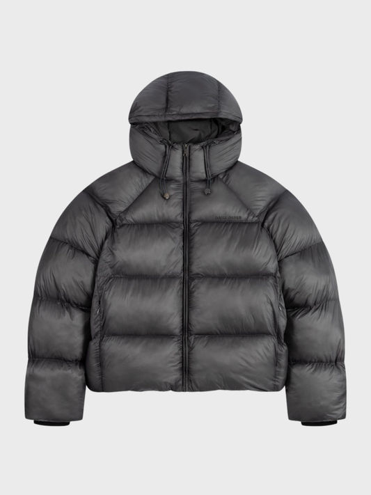 Daily Paper Raglan Sleeve Dias Puffer Jacket — Black