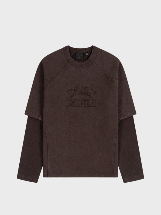 Daily Paper Raglan Stacked Layered LS T-Shirt — Mole