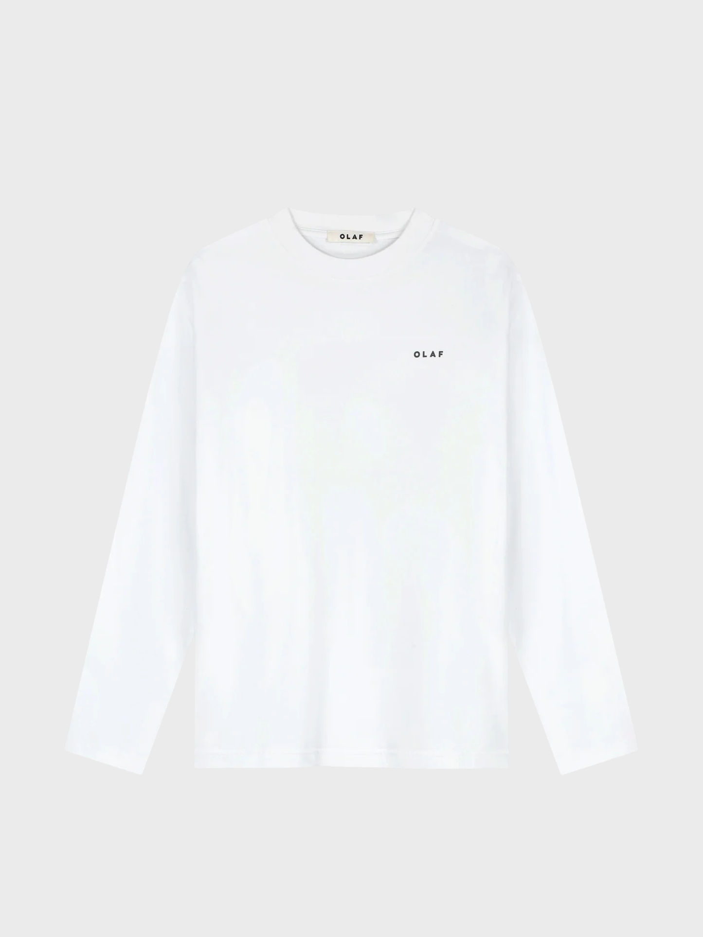 OLAF Broken Plate Ls Tee — Optical White