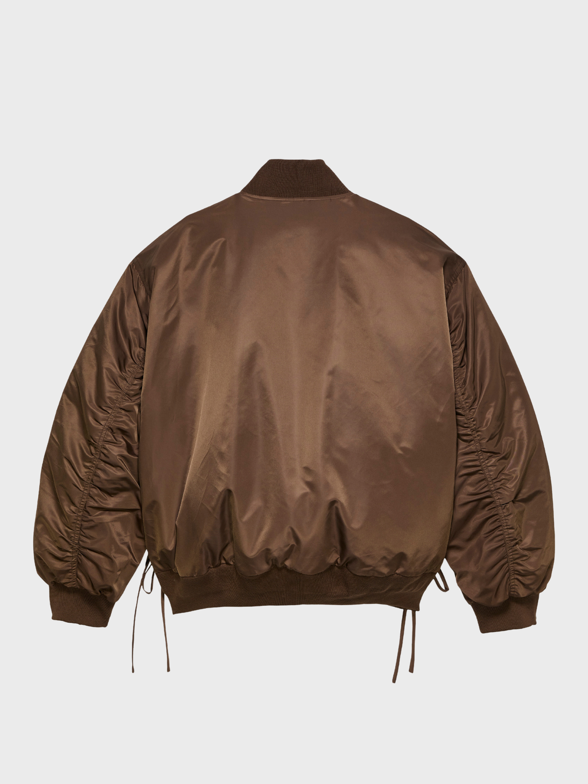 New Amsterdam Surf Association omkeerbare bomber jack in bruin, achterkant