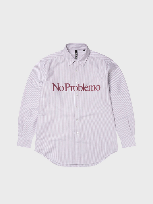No Problemo Ls Stripe Oxford Shirt