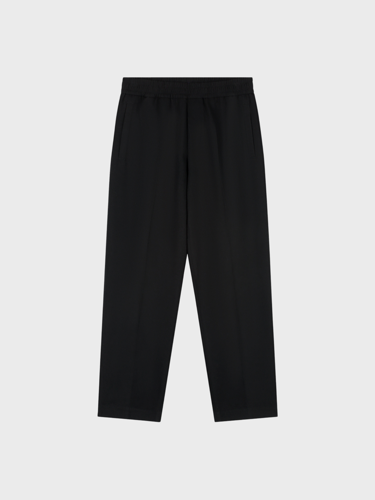 OLAF Regular Pleated Pant black, front view