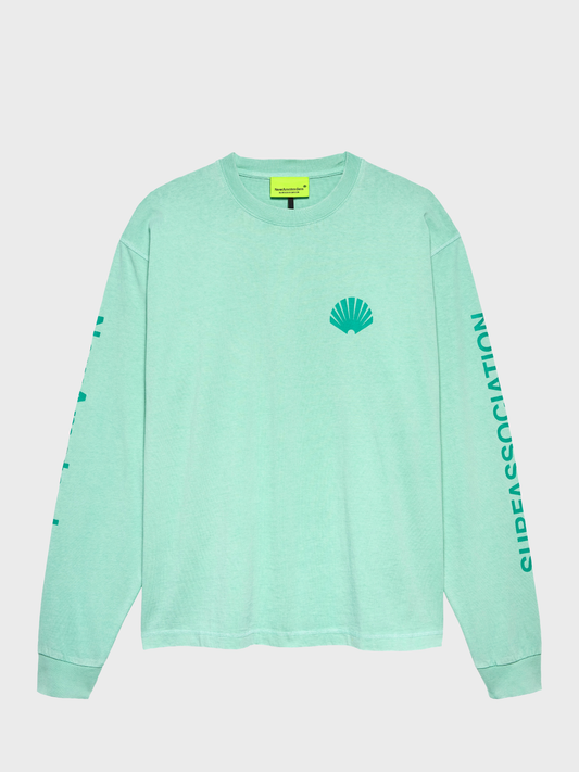 Logo Longsleeve Ocean Wave/Sea Green